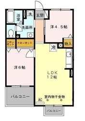 パレス土方の物件間取画像